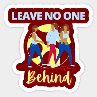 Leave no one behind Sticker